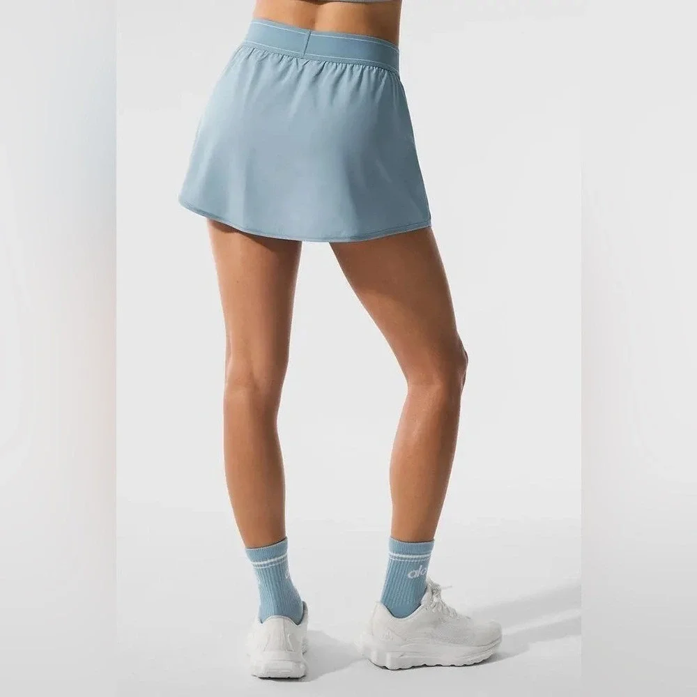Alo Yoga Match Point Tennis Skirt Celestial Blue XXS